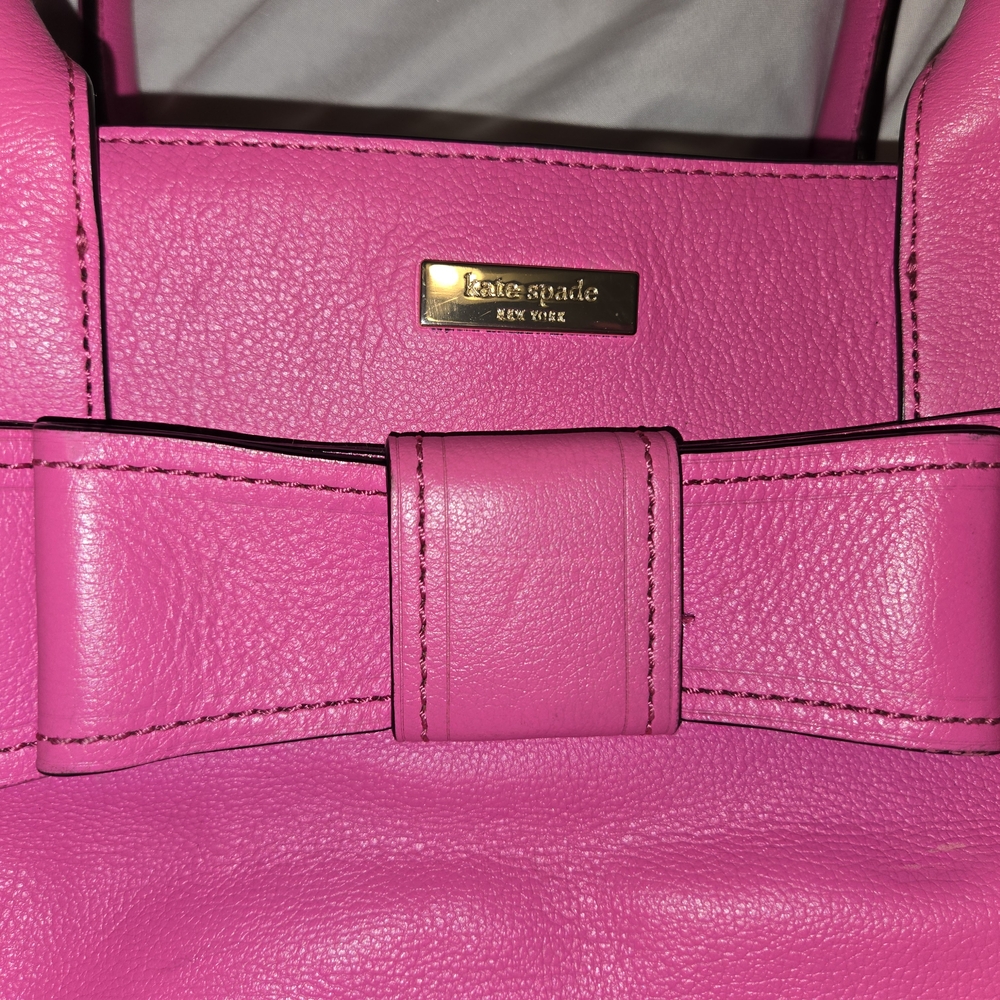 Kate Spade Pink Leather Bow Bag